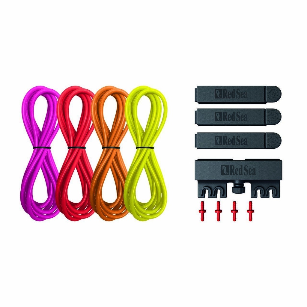 Red Sea ReefDose Deluxe 4-color tube kit-Red/Yellow