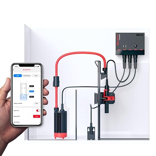 Red Sea 3-in-1 ReefATO + ATO Auto Top Off System for Aquarium | Water on Floor Alarm | App Controled with Fish Tank Temperature Probe