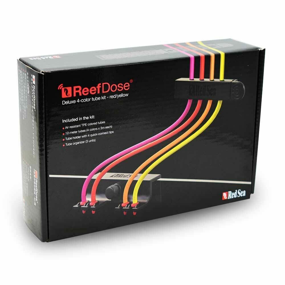 Red Sea ReefDose Deluxe 4-color tube kit-Red/Yellow