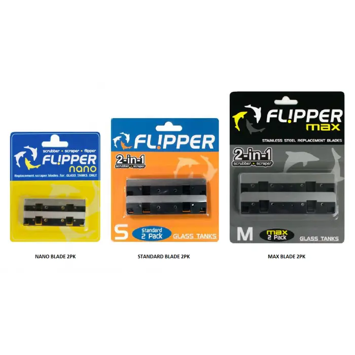 FL!PPER (Flipper) - Max Float Cleaner Stainless Steel Replacement Blade - 2pcs